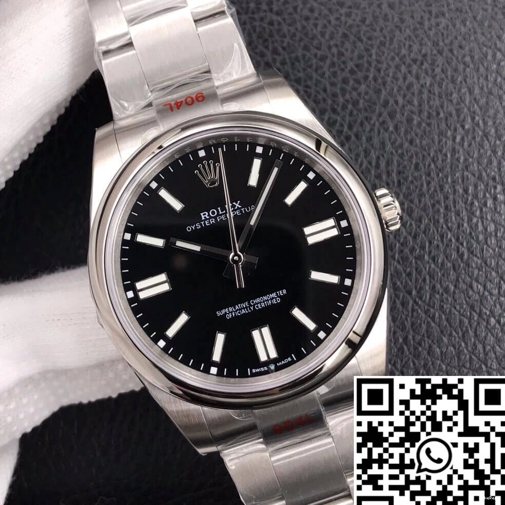 M124300-0002 Oyster EW 41MM Perpetual Factory Rolex Dial Black 0223